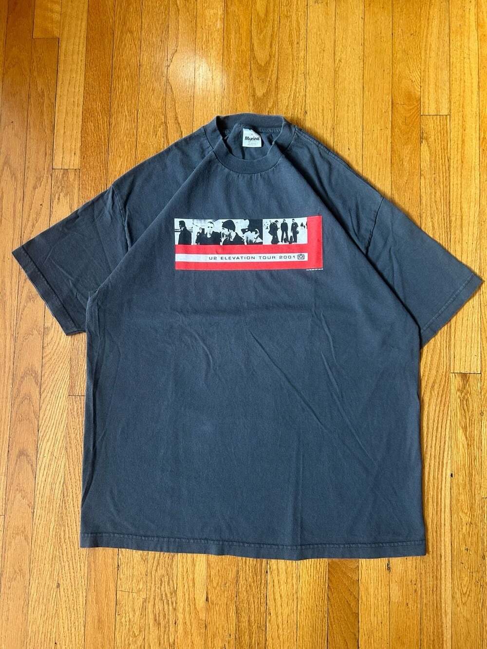 Vintage 2001 U2 Elevation Tour T-Shirt XL Murina Tag Made in USA